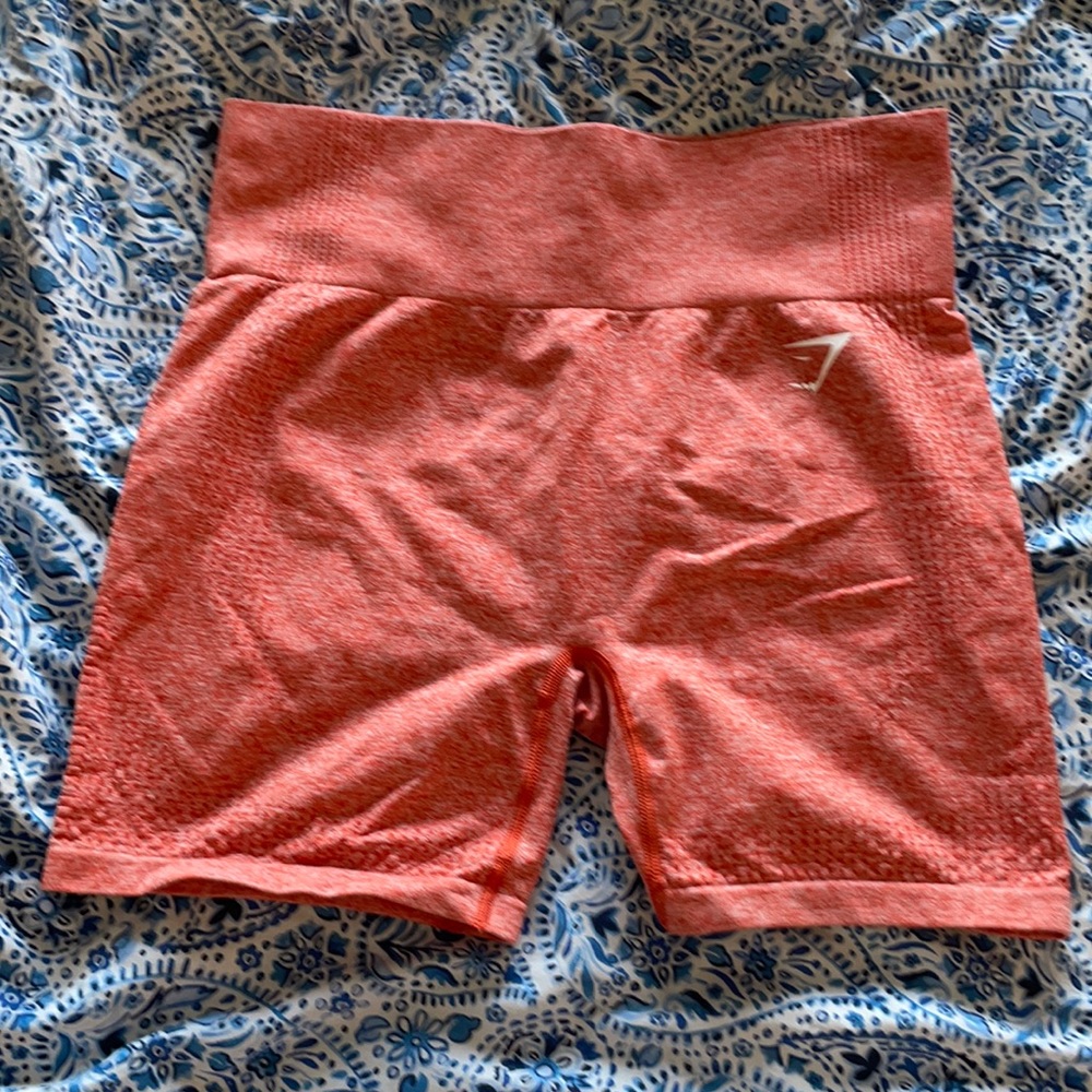 Gymshark seamless orange shorts